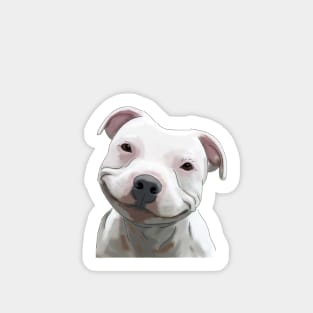 Smiling Staffy Sticker